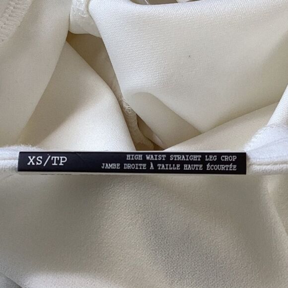 JULES & LEOPOLD NWT HIGH WAIST STRAIGHT LEG CROPPED PANTS EXTRA SMALL - Picture 7 of 8